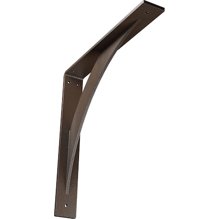Ekena Millwork Legacy Steel Bracket, Hammered Brown 2"W x 14"D x 14"H BKTM02X14X14LEHBR